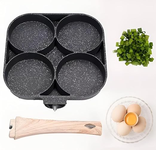 EggMaster™ 4-Hole Pan – Quick, Even Cooking